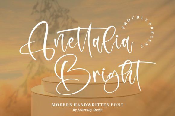 Anettalia Bright: A Stylish Script Font for Web Headers