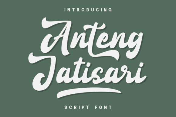 Anteng Jatisari Font: Elegant Script for Handmade Brands