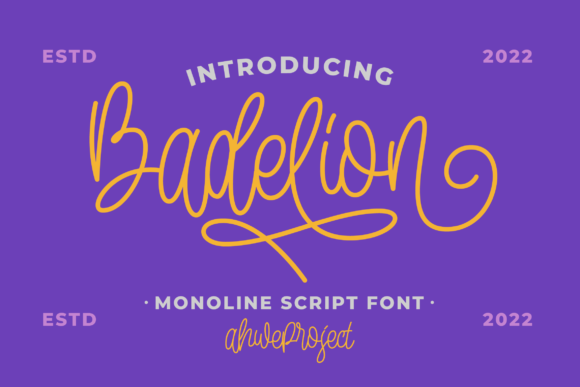 Badelion Font Review: A Delicate Script for Elegant Branding