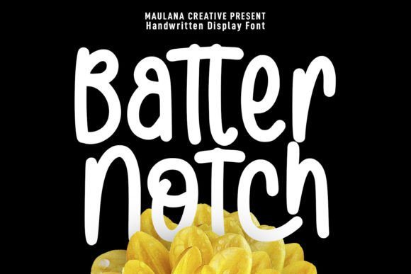 Batternotch Font Review: A Playful Script for Modern Brands