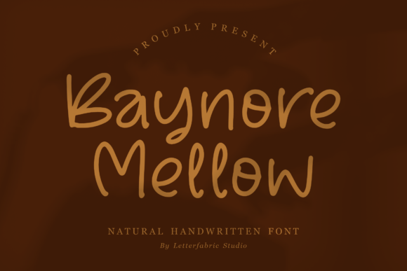 Baynore Mellow: A Handwritten Font for Polished Branding
