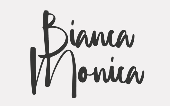 Bianca Monica: The Script Font That Elevates Small Business Branding
