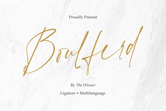 Boulferd: A Script Font to Elevate Your Brand Identity