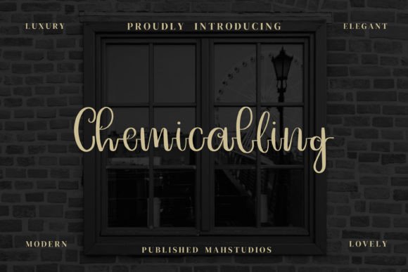 Chemicalling: A Handwritten Script Font for Branding