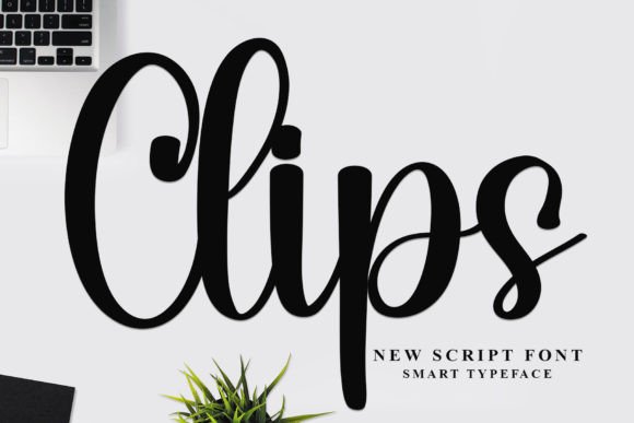 Clips: A Romantic Script Font for Handmade Brands