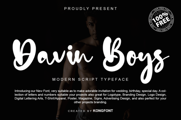 Davin Boys: A Graceful Script Font for Crafters