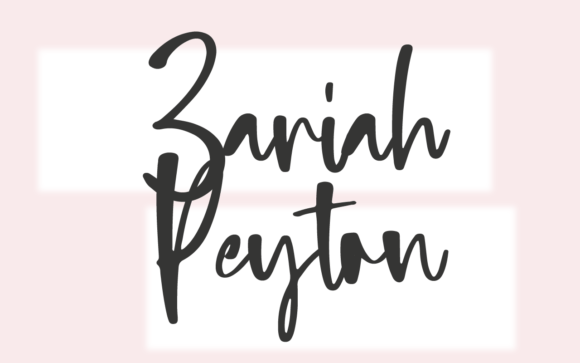 Elevate Your Brand with the Zariah Peyton Script Font