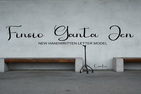 Finsio Ganta Jen: A Chic Script Font for Campaigns