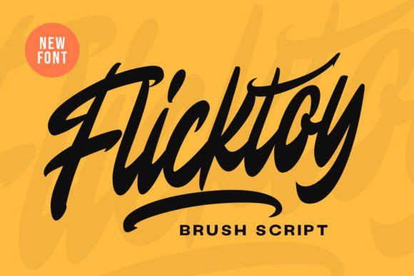 Flicktoy: A Modern Script Font for Editorial Design