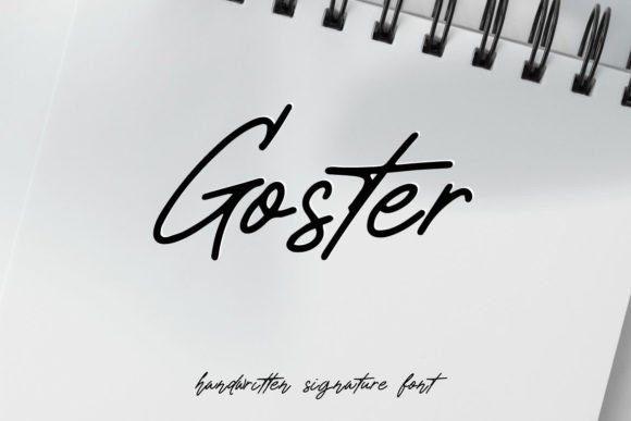 Goster: A Handwritten Script Font for Authentic Branding