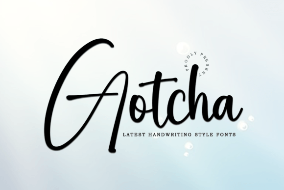 Gotcha: A Bold Script for Modern Brand Identity