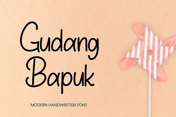 Gudang Bapuk: A Fresh Script Font for Modern Branding