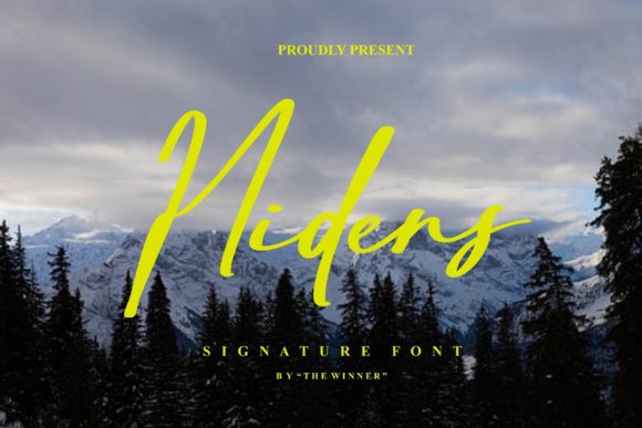 Hidens: The Trendy Script Font for Scroll-Stopping Marketing