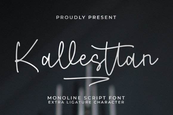 Kallesttan: A Monoline Script Font for Editorial Design