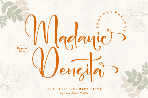 Medanie Densita: A Delicate Script Font for Modern Branding