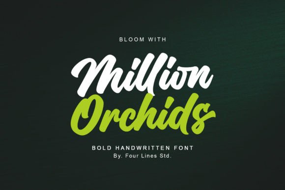 Million Orchids Font Review: A Blooming Script for Brand Identity