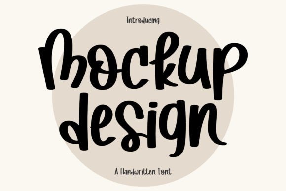 Mockup Design: A Versatile Handwritten Font for Branding