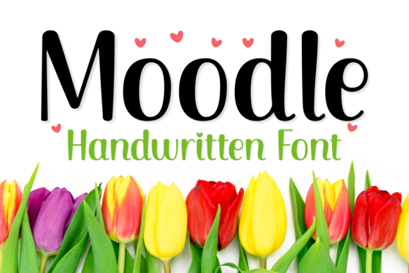 Moodle: A Playful Script Font for Editorial Design