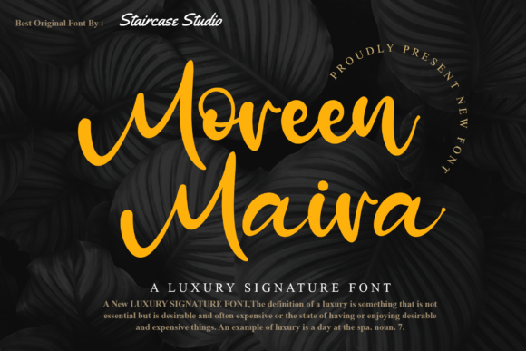 Moreen Maira: The Perfect Script Font for Handmade Brands