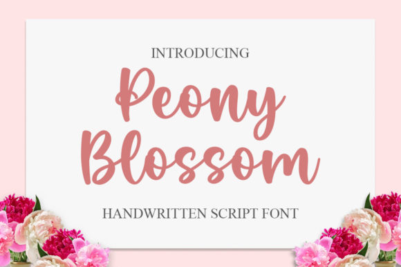 Peony Blossom: A Timeless Script Font for Handmade Brands