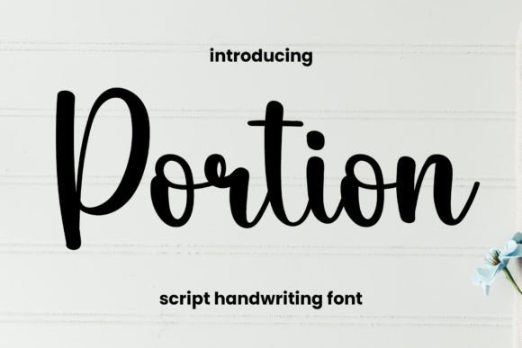 Portion Font: A Gentle Script for Editorial Design
