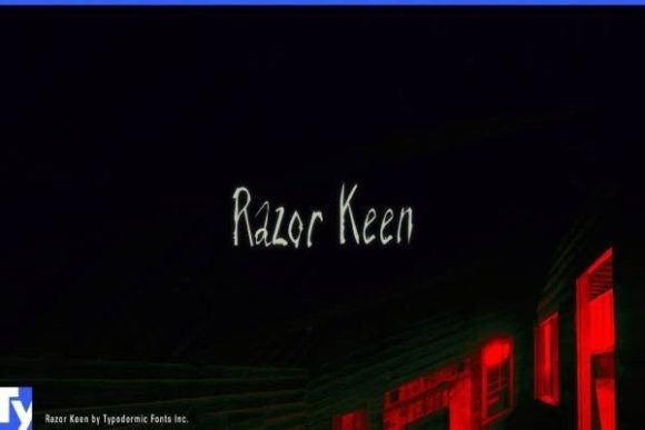 Razor Keen: A Frightful Display Font for Web Design