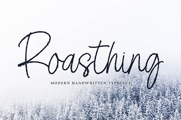 Roasthing: A Unique Script Font for Handmade Brands