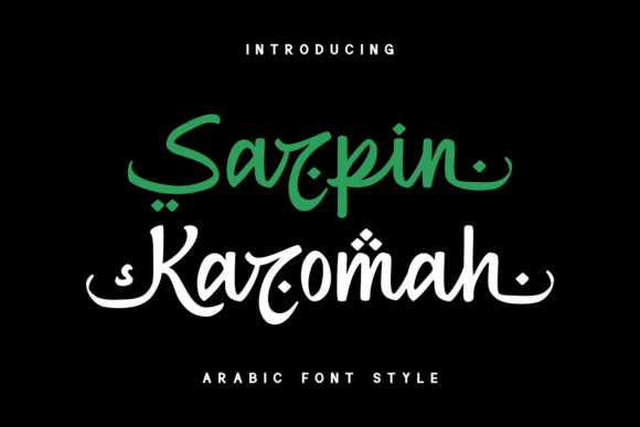 Sarpin Karomah: A Script Typeface for Bold Web Headers