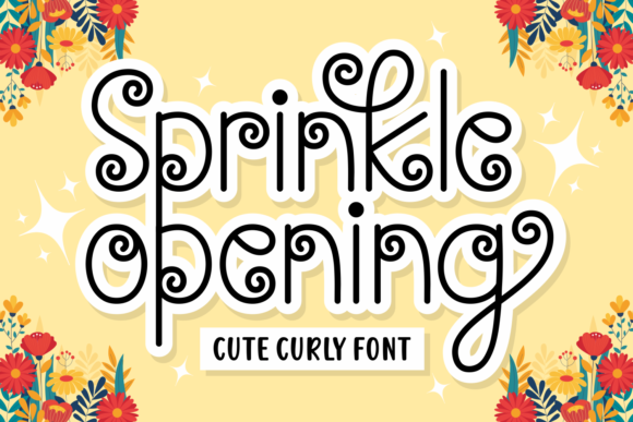 Springkle Opening: A Playful Script Font for Social Campaigns