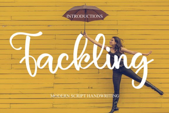Tackling: A Stylish Script Font for Modern Web Design