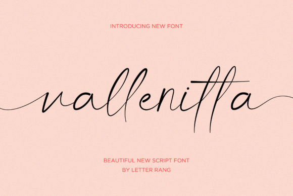 Vallenitta: A Delicate Script Font for Modern Web Design